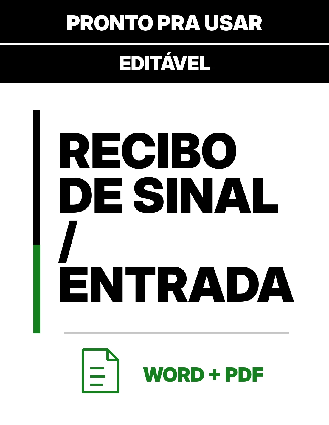 Recibo de Sinal / Entrada